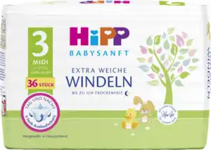 HiPP Babysanft Windeln Midi Größe 3 (6-10 kg)