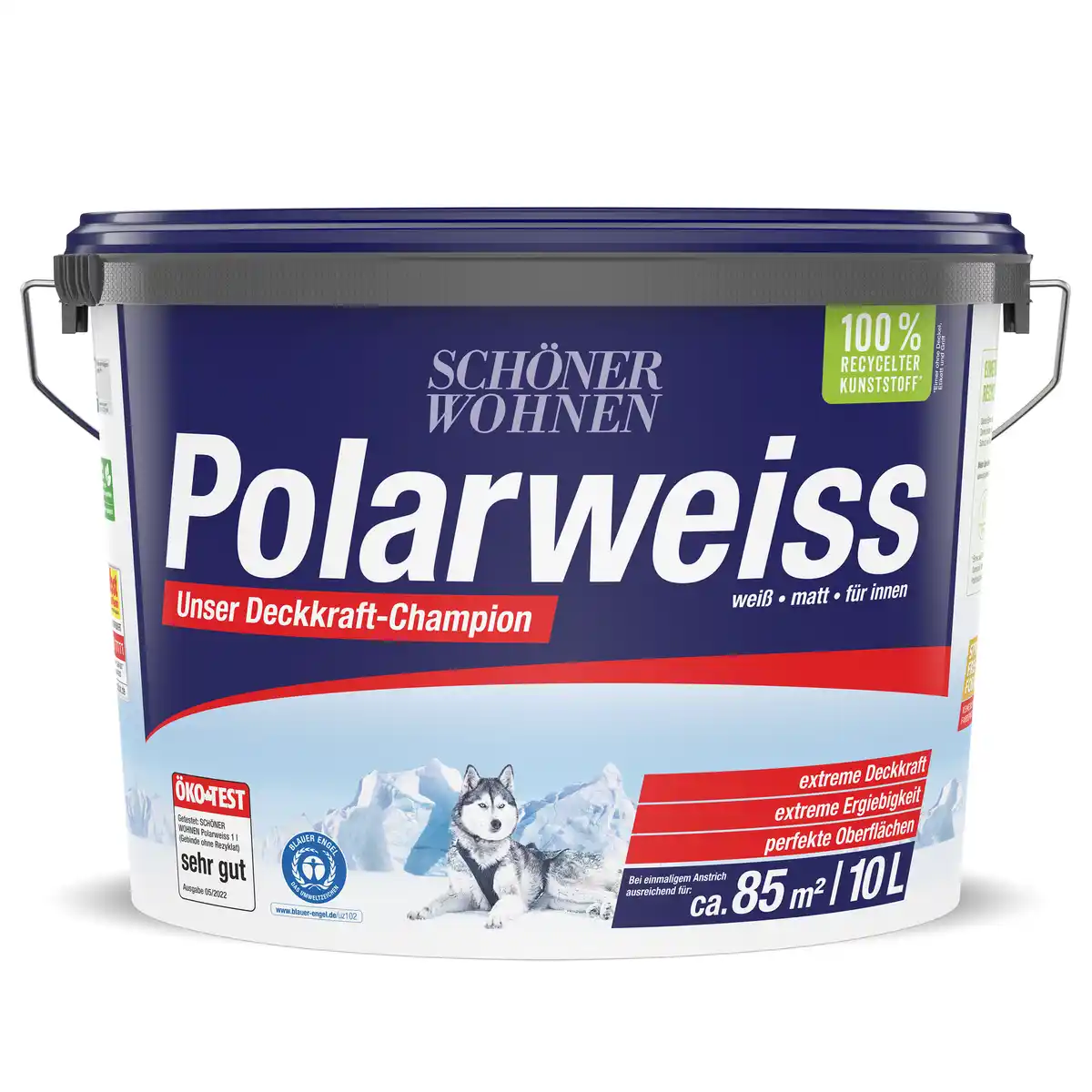 Bild 1 von Schöner Wohnen Farbe Wandfarbe 'Polarweiß' matt 10 l