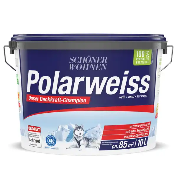 Bild 1 von Schöner Wohnen Farbe Wandfarbe 'Polarweiß' matt 10 l