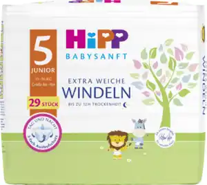 HiPP Babysanft Windeln Junior Größe 5 (11-16 kg)