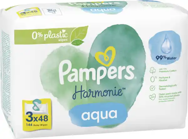 Bild 3 von Pampers Feuchttücher Harmonie Aqua