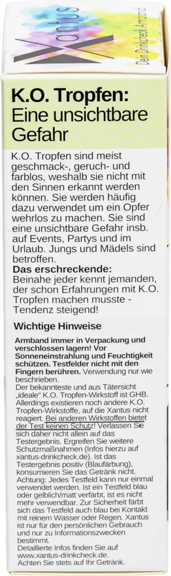 Bild 3 von Xantus K.O. Tropfen Drinkcheck Armband
