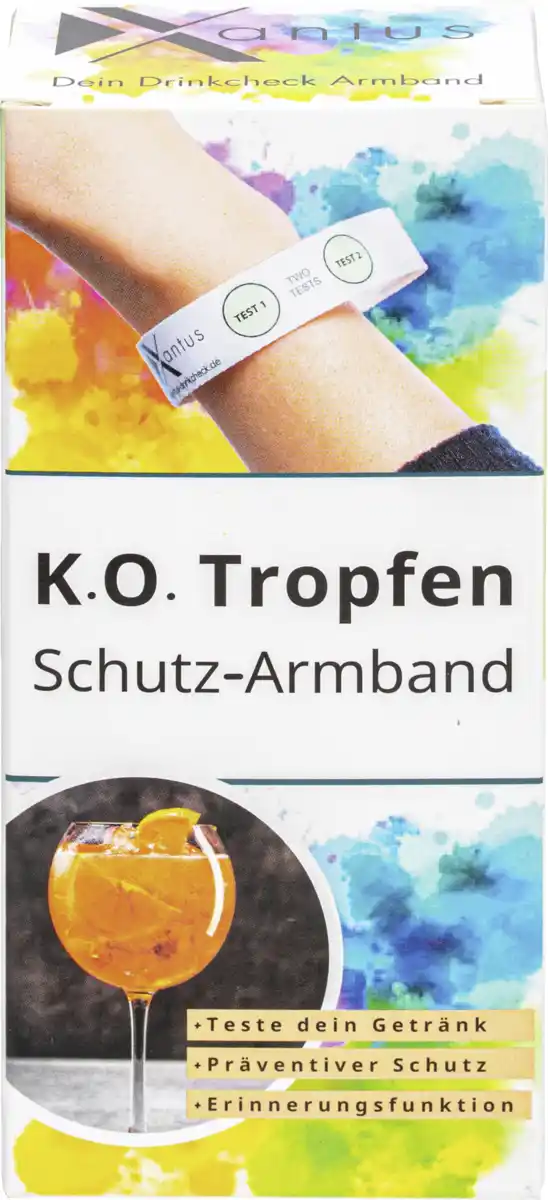 Bild 1 von Xantus K.O. Tropfen Drinkcheck Armband
