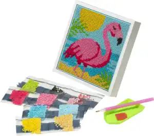 IDEENWELT Diamond-Painting-Bastelset Flamingo