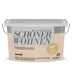 Schöner Wohnen Farbe Trendfarbe 'Sand' sandfarben matt 5 l