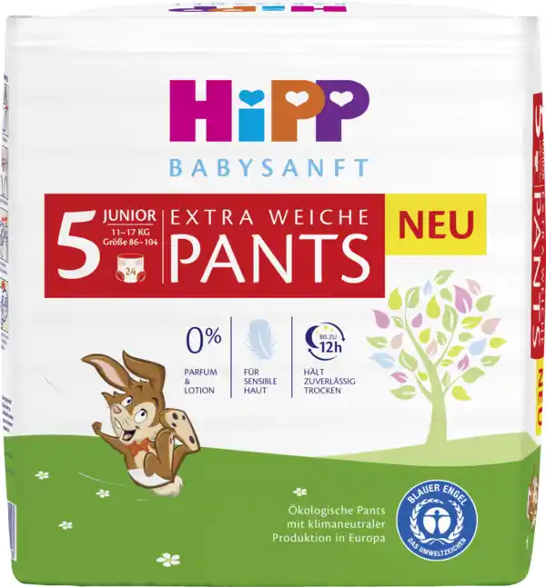 Bild 2 von HiPP Babysanft Pants Größe 5 (11-17 kg)