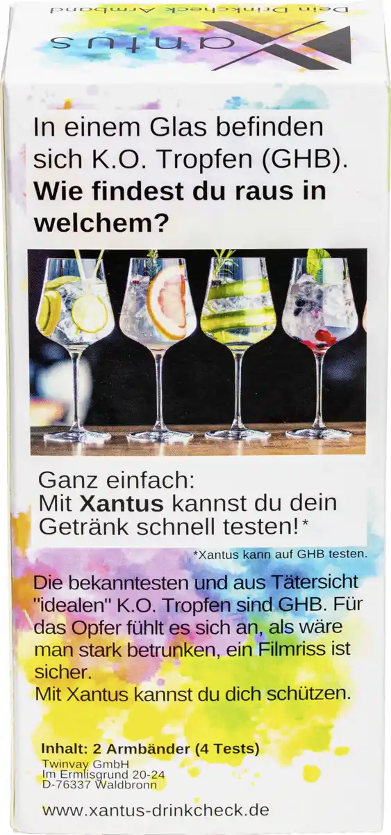 Bild 4 von Xantus K.O. Tropfen Drinkcheck Armband