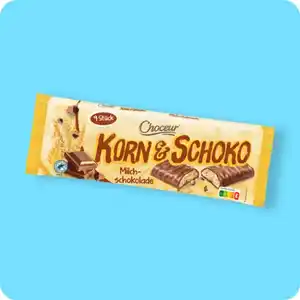 CHOCEUR Korn-und-Schoko-Keksriegel, versch. Sorten