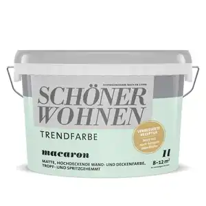 Schöner Wohnen Farbe Trendfarbe 'Macaron' minzgrün matt 1 l