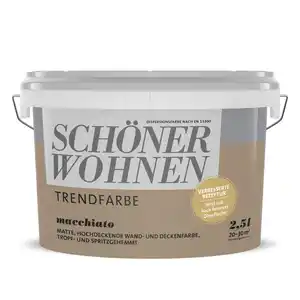 Schöner Wohnen Farbe Trendfarbe 'Macchiato' kaffeefarben matt 2,5 l