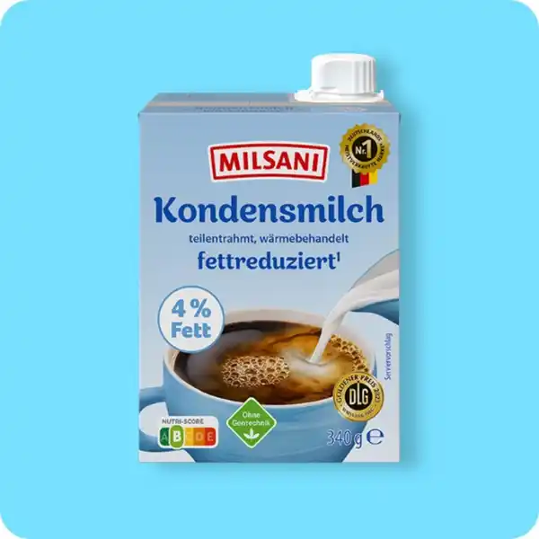 Bild 1 von MILSANI Kondensmilch, 4 % Fett