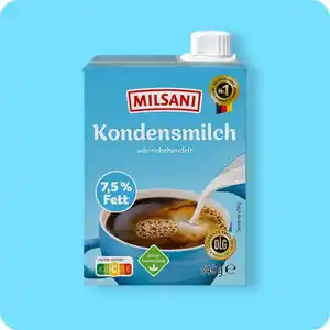 MILSANI Kondensmilch, 7,5 % Fett