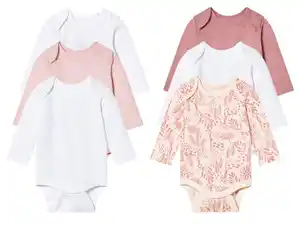 lupilu® Baby Bodies, 3 Stück, aus reiner Baumwolle