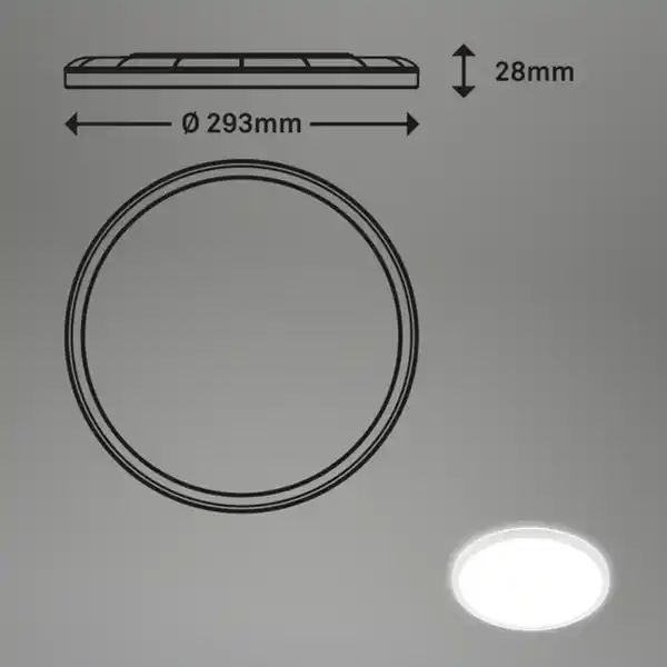 Bild 4 von BRILONER LED Panel »SLIM«, ø: 29,3 cm, 18 W, 230 V
