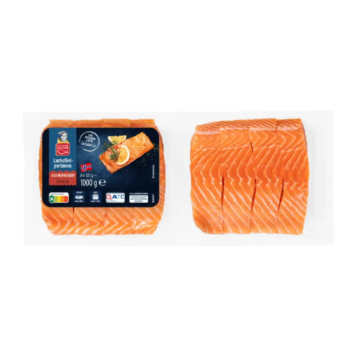 Bild 2 von GOLDEN SEAFOOD Lachsfiletportionen 1kg