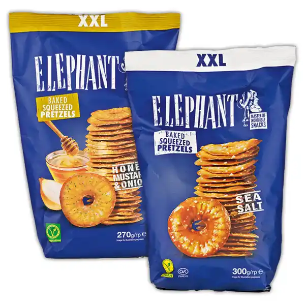 Bild 1 von Elephant Master Of Incredible Snacks Elephant Pretzels