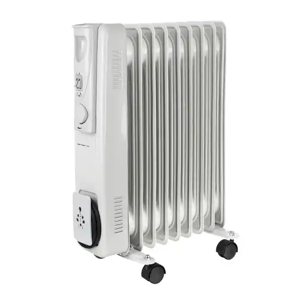 Bild 1 von emerio Ölradiator weiß 9 Rippen, 2000 Watt