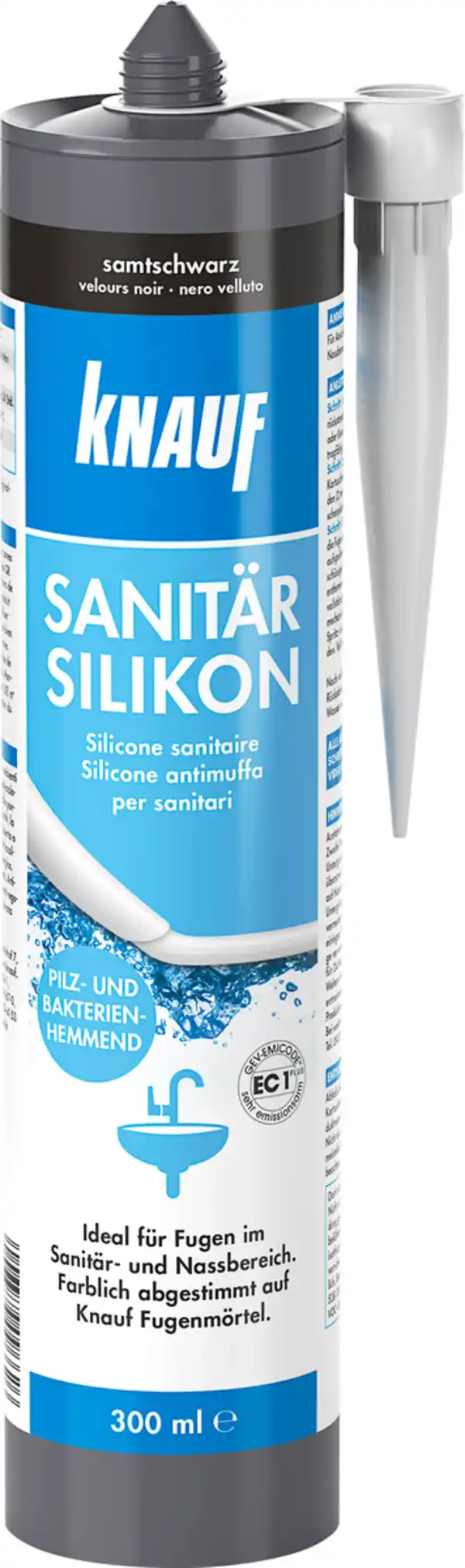 Bild 1 von Knauf Sanitär Silikon samtschwarz 300 ml