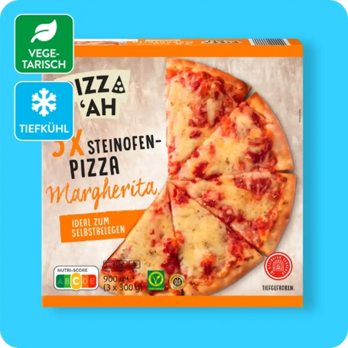 Bild 1 von PIZZA’AH Steinofen-Pizza, Margherita