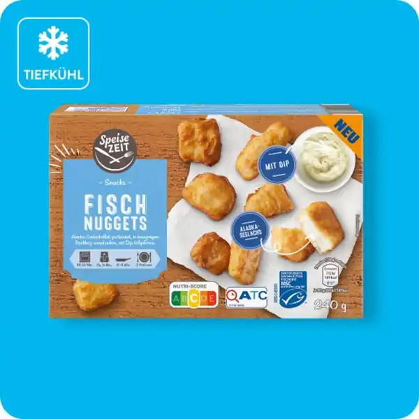 Bild 1 von SPEISE ZEIT Snack-Sortiment, Fisch-Nuggets oder Chicken-Pops