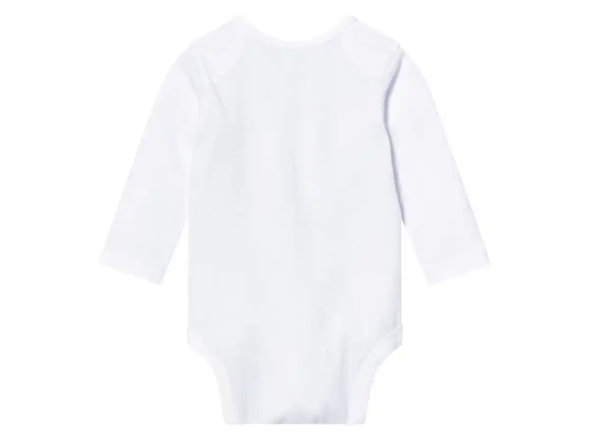 Bild 4 von lupilu® Baby Bodys, 3 Stück, reine Baumwolle, langarm