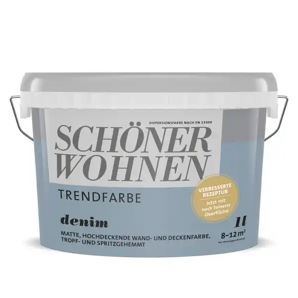 Bild 1 von Schöner Wohnen Farbe Trendfarbe 'Denim' jeansblau matt 1 l