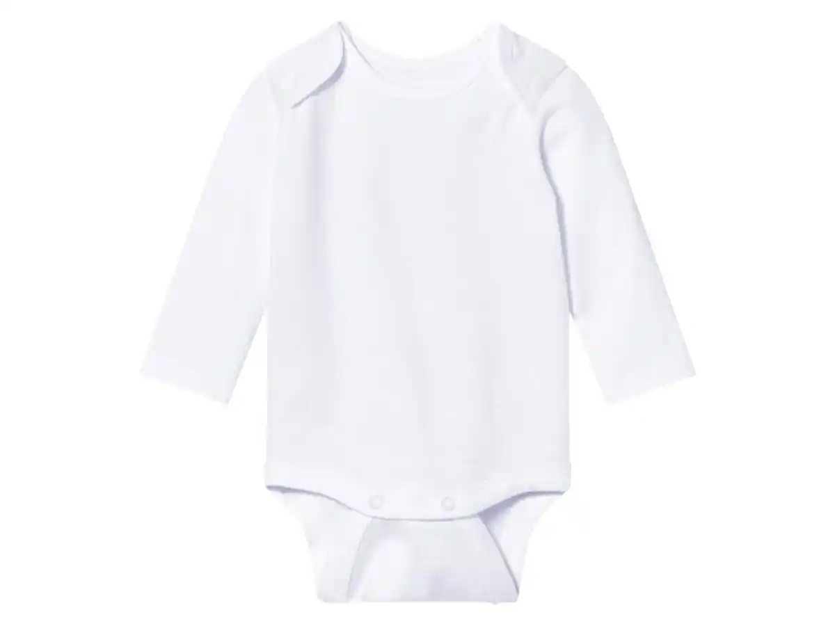 Bild 3 von lupilu® Baby Bodys, 3 Stück, reine Baumwolle, langarm