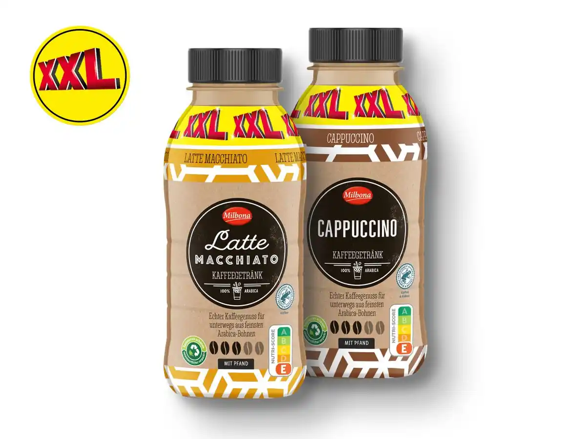 Bild 1 von Milbona Kaffeegetränk XXL,  380 ml
