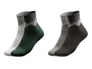 CRIVIT Herren Trekkingsocken, 2 Paar, feuchtigkeitsregulierung