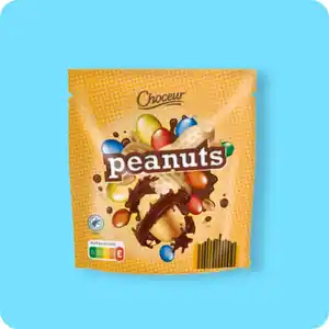 CHOCEUR Peanuts, Kakao Rainforest Alliance-zertifiziert