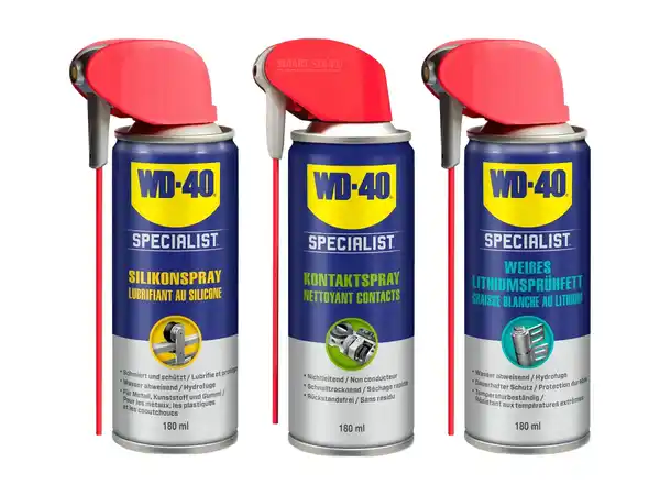 Bild 1 von WD-40 Silikon-/Kontaktspray/Lithiumsprühfett „Specialist",  180 ml