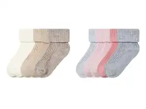 lupilu® Baby Socken, 5 Paar, in modischer Ripp-Qualität