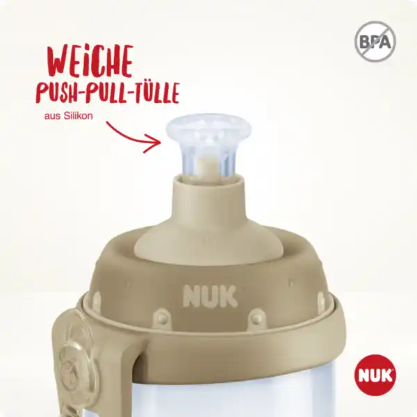 Bild 4 von NUK Junior Cup mit Push-Pull Tülle und Chamäleon Effekt 300 ml, Rosa/Hellrosa