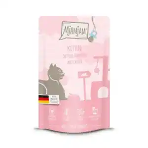 MjAMjAM Nassfutter Katze Kitten, Quetschie, Huhn mit Lachsöl 12x125 g