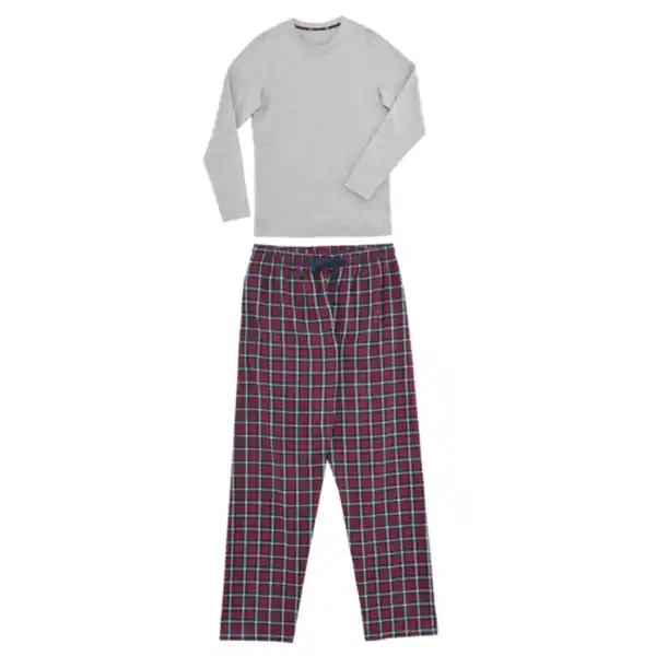 Bild 1 von Flanell Pyjama, grau, XL