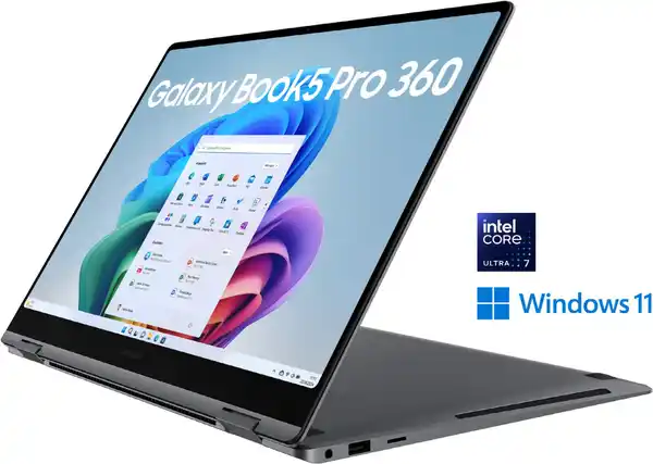 Bild 1 von Galaxy Book5 Pro 360 (NP960QHA-KG4DE) 40,6 cm (16") 2 in 1 Convertible-Notebook moonstone gray