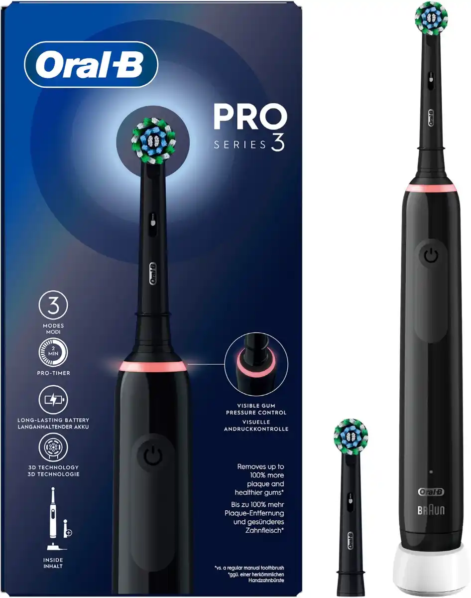 Bild 1 von Pro 3 3000 Cross Action Elektrische Zahnbürste