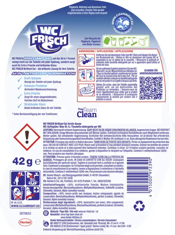 Bild 2 von WC FRISCH Brilliant Gel All in 1 Alpine Lake, 42 g