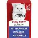 Bild 1 von GOURMET Mon Petit Intense 8x6x50g mit Thunfisch, Lachs, Forelle