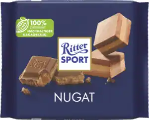 Ritter Sport Nugat Tafelschokolade, 100 g