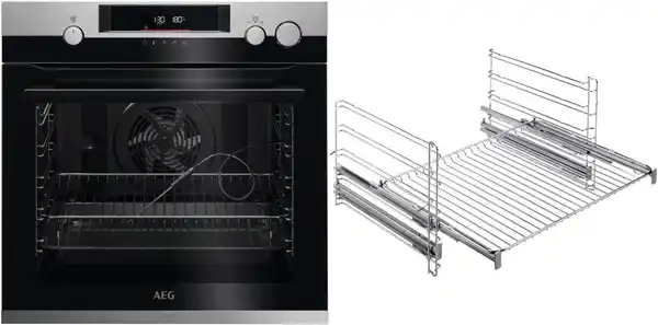 Bild 1 von BFH57602V2 Einbaubackofen bestehend aus BSS57606BM + TR2LFV edelstahl/cleansteel / A+