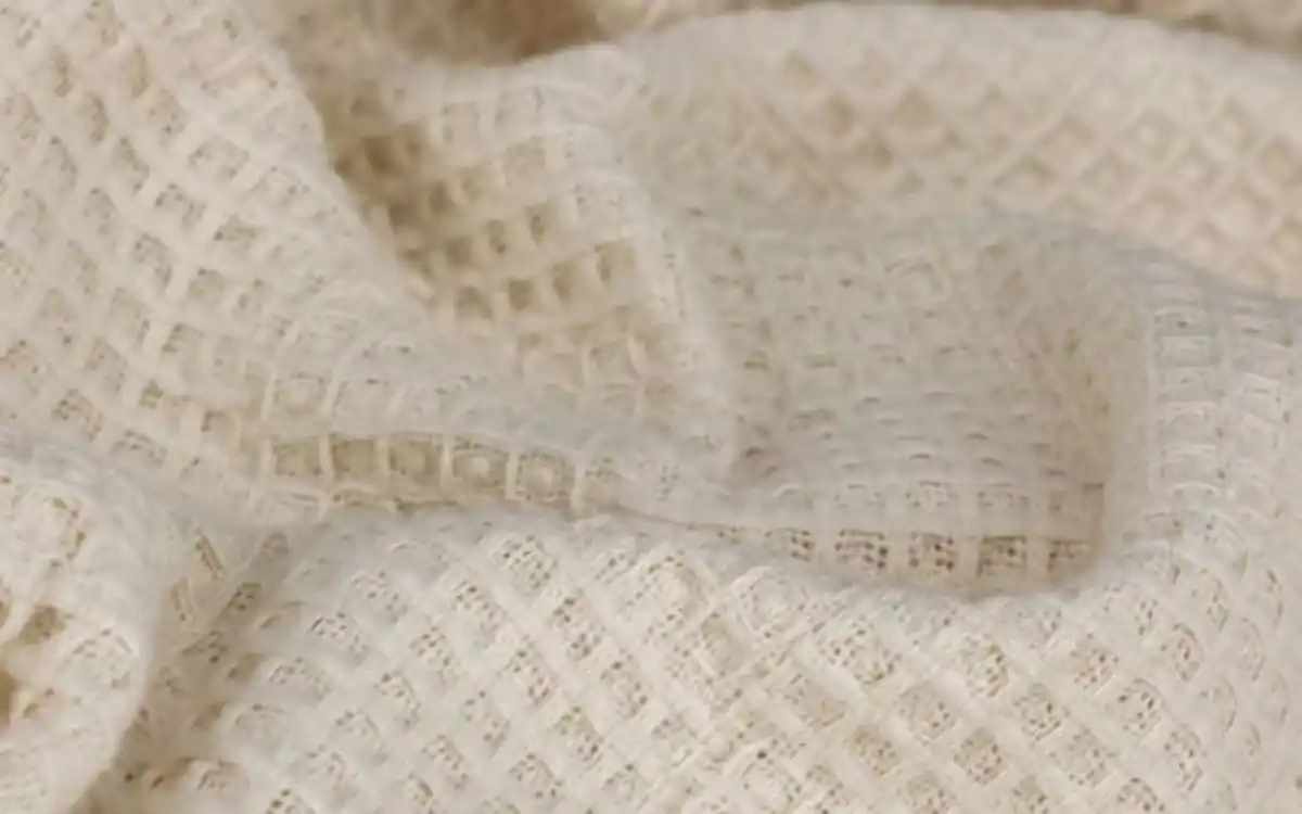 Bild 2 von Plaid Waffle, offwhite, 140 x 200 cm