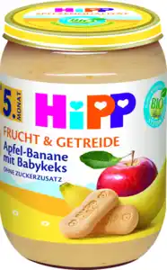 HiPP Bio Frucht & Getreide Apfel-Banane mit Babykeks, 190 g