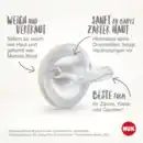 Bild 2 von NUK MommyFeel Silikon-Schnuller, 0-9 Monate, grau & beige