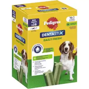 Pedigree Zahnpflege Dentastix Fresh Multipack 28 Stück für mittelgroße Hunde