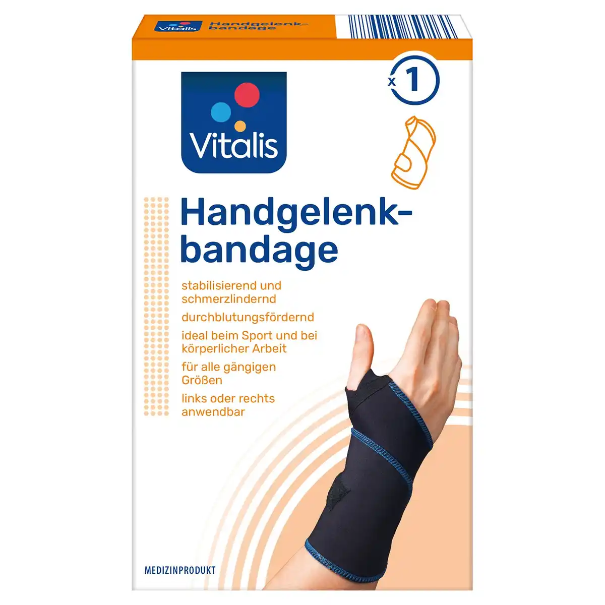 Bild 1 von VITALIS Bandage Hand/Fuß/Nacken