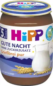 HiPP Bio Gute Nacht Grießbrei pur, 190 g