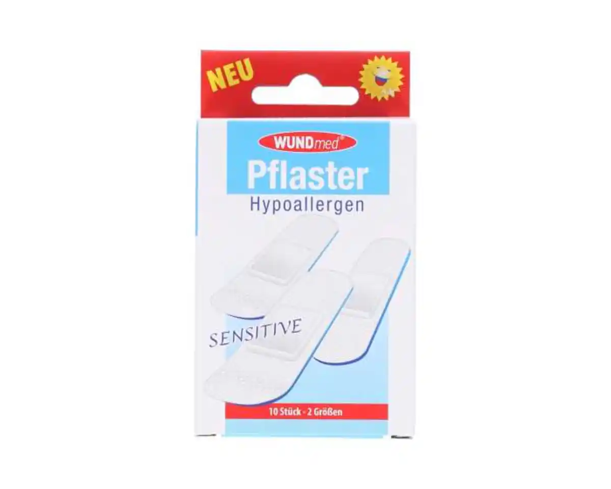 Bild 1 von WUNDmed®  Pflaster Hypoallergen sensitive 10er 2 versch. Größen