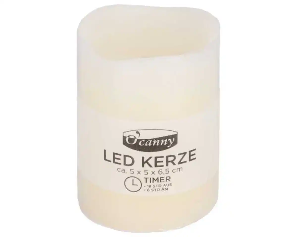 Bild 1 von O’canny LED Kerze mit Timer champagner 5 x 6,5 cm