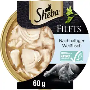 Sheba Filets Nachhaltiger Weißfisch, 60 g